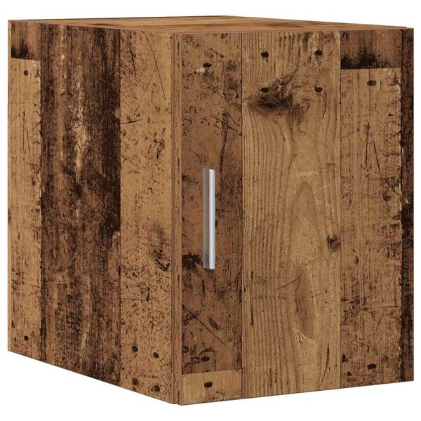 VidaXL Polcos tárolószekrény Antik Fa 30 x 42,5 x 225 cm Szerelt Fa