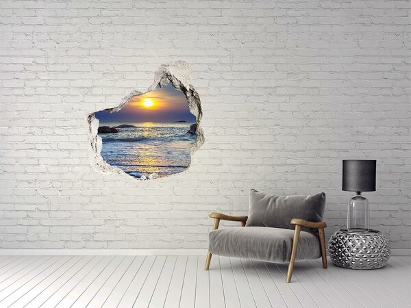 3d-s lyukat fali matrica Sunset tengeren