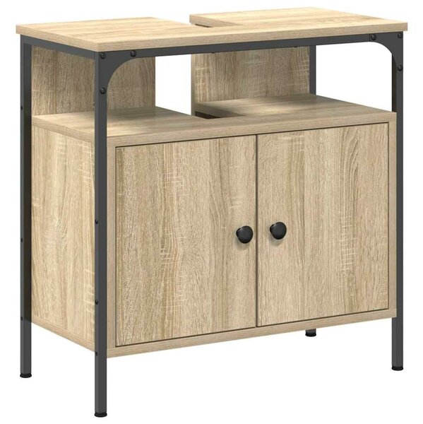 VidaXL Fürdőszoba bútor szett 2 db Barna 60 x 30 x 60 cm Szerelt fa