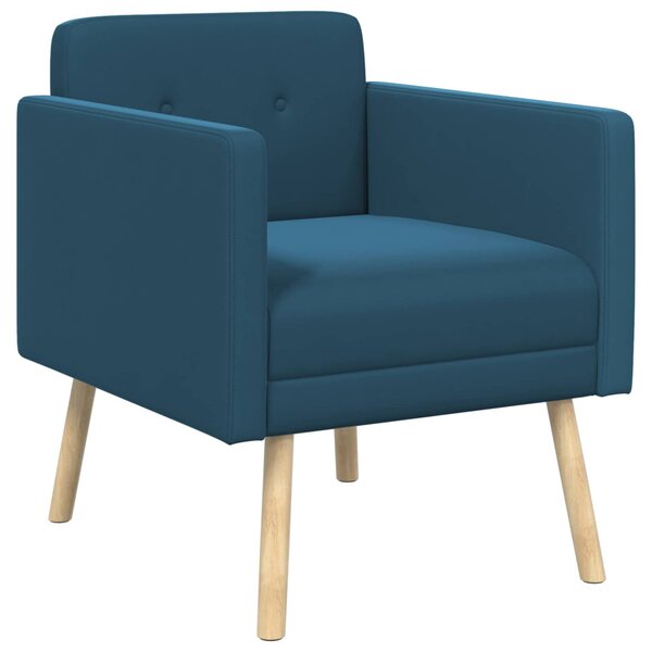 Dizájn fotel Kék Bársony