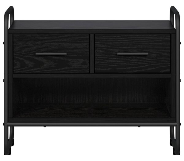 TV szekrény 60 x 30 x 50 cm Fekete Tölgy Szerelt Fa