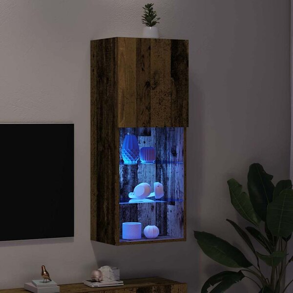 VidaXL TV szekrény garnitúra 40,5 x 30 x 102 cm Öreg fa Szerelt Fa