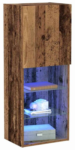 VidaXL TV szekrény garnitúra 40,5 x 30 x 102 cm Öreg fa Szerelt Fa