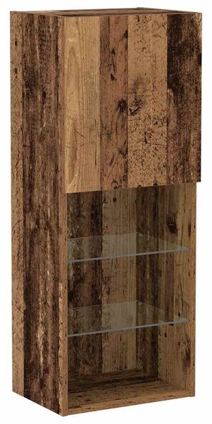 VidaXL TV szekrény garnitúra 40,5 x 30 x 102 cm Öreg fa Szerelt Fa
