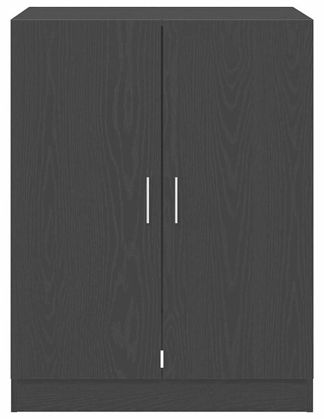VidaXL Mosógép Szekrény 2 db Fekete Tölgy 70,5 x 71,5 x 181,5 cm