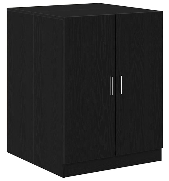 VidaXL Mosógép Szekrény 2 db Fekete Tölgy 70,5 x 71,5 x 181,5 cm
