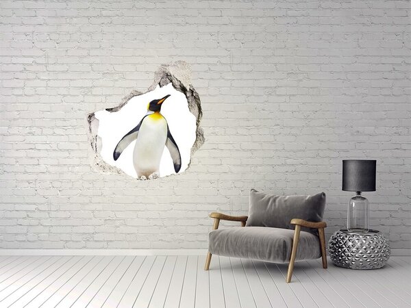 3d-s lyuk vizuális effektusok matrica Pingvin