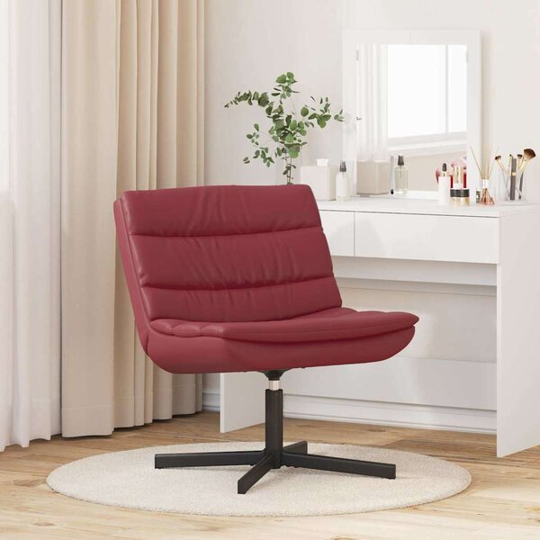 VidaXL Forgószék bordó 63 x 75 x 76 cm PU