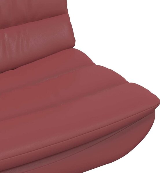 VidaXL Forgószék bordó 63 x 75 x 76 cm PU
