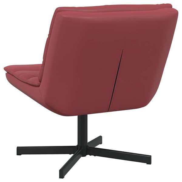 VidaXL Forgószék bordó 63 x 75 x 76 cm PU