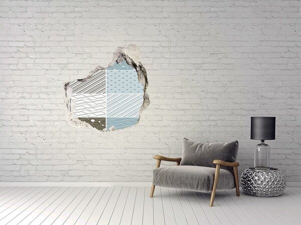 3d-s lyuk vizuális effektusok matrica Geometrikus minták