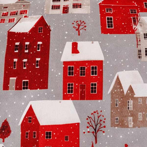 Mikroszálas ágyneműhuzat WINTER COTTAGE szürke Ágyneműhuzat mérete: 70 x 90 cm | 140 x 200 cm