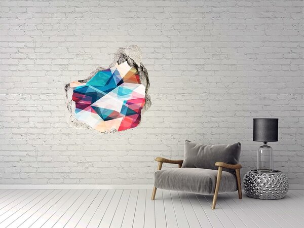 3d-s lyuk vizuális effektusok matrica Absztrakt mozaik