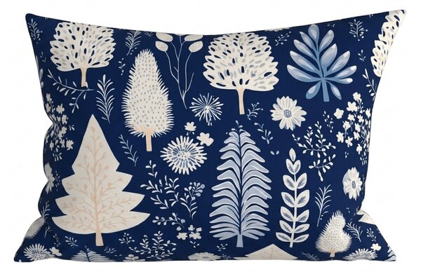 Mikroszálas párnahuzat INDIGO BLOOM 50x70 cm, kék