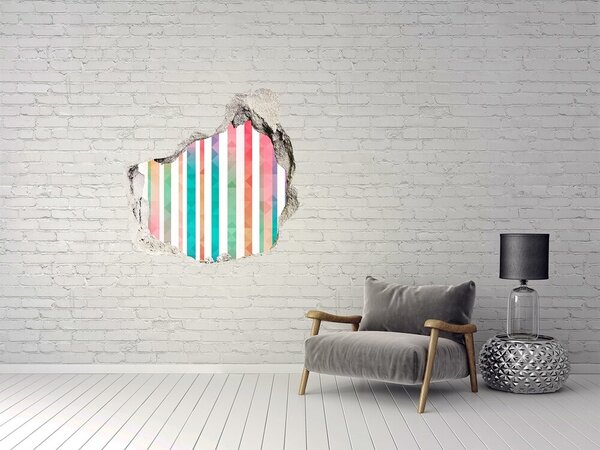 3d-s lyuk vizuális effektusok matrica Szivárvány csíkos