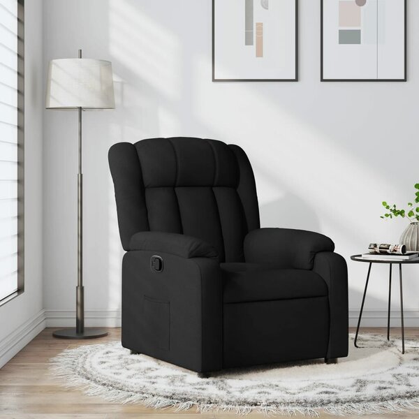 VidaXL fekete szövet relaxfotel