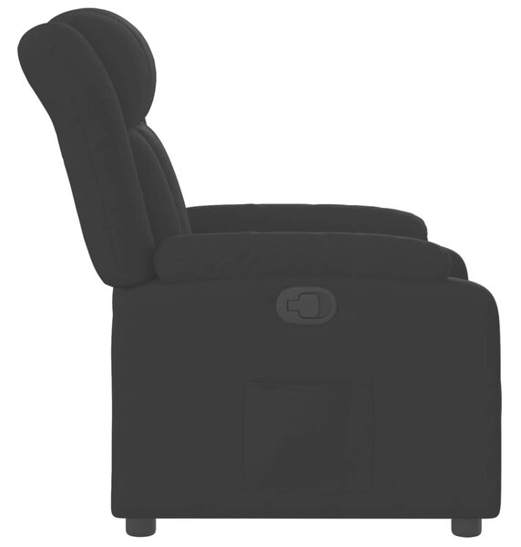 VidaXL fekete szövet relaxfotel
