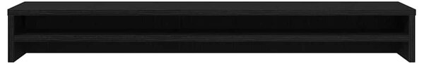Fekete tölgyfa monitorállvány 100 x 24 x 13 cm