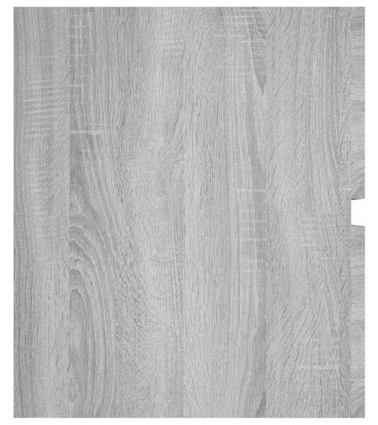Szürke sonoma színű szerelt fa éjjeliszekrény 100x38,5x45 cm