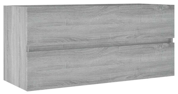 Szürke sonoma színű szerelt fa éjjeliszekrény 100x38,5x45 cm