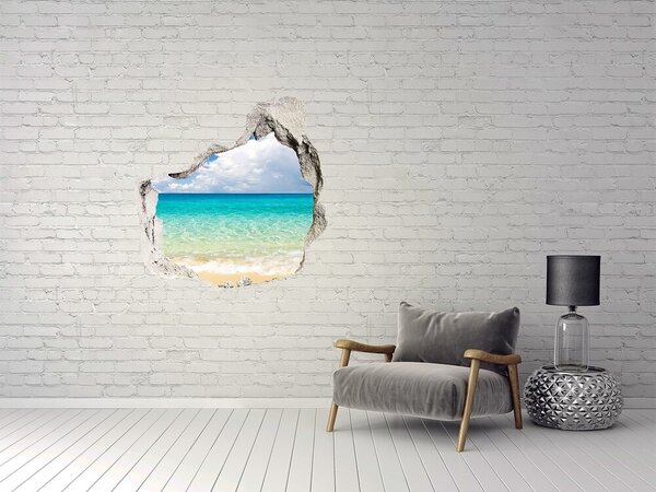 3d-s lyuk vizuális effektusok matrica Paradise beach