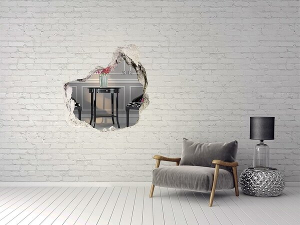 3d-s lyuk vizuális effektusok matrica Két szék