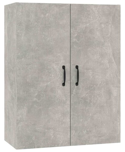 Betonszürke szerelt fa függőszekrény 69,5 x 34 x 90 cm