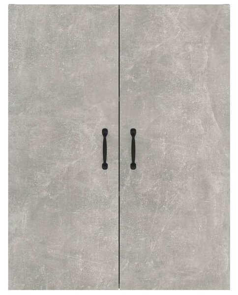 Betonszürke szerelt fa függőszekrény 69,5 x 34 x 90 cm