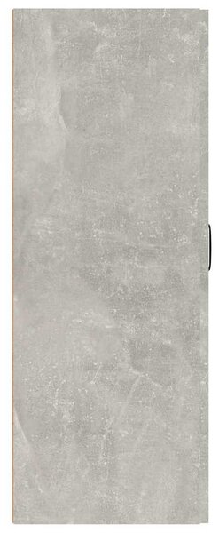 Betonszürke szerelt fa függőszekrény 69,5 x 34 x 90 cm