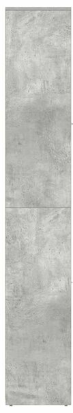 Betonszürke szerelt fa fürdőszobaszekrény 30 x 30 x 183,5 cm