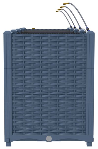 VidaXL Kerti cserép 4 db Szürke 160 x 40 x 52 cm PP