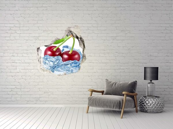 3d-s lyuk vizuális effektusok matrica Cherry jég
