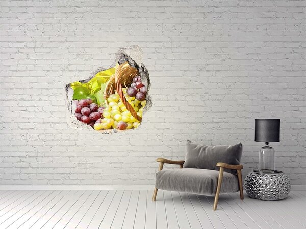 3d-s lyuk vizuális effektusok matrica Szőlő a kosárban