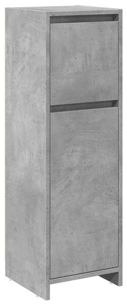 Betonszürke forgácslap fürdőszobaszekrény 30 x 30 x 95 cm