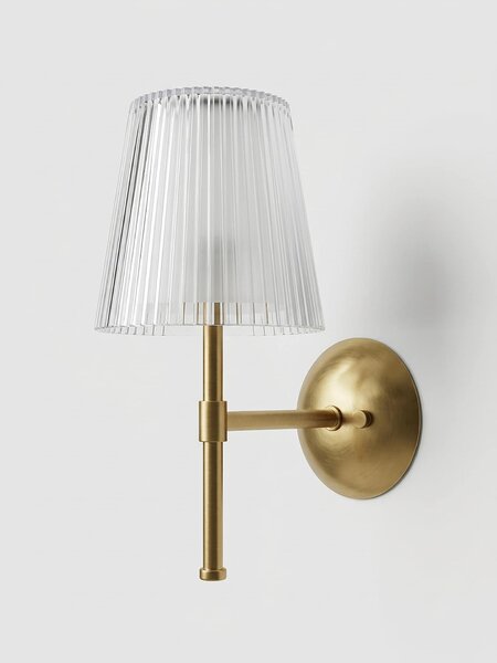 Sinsay - Elegáns LED fali lámpa bordázott búrával - arany