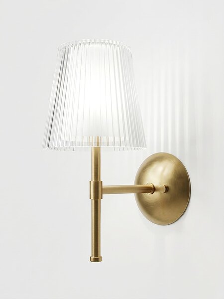 Sinsay - Elegáns LED fali lámpa bordázott búrával - arany