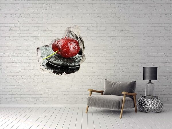 3d-s lyuk vizuális effektusok matrica Cherry az esőben