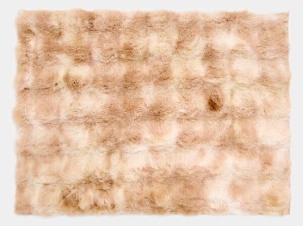 Sinsay - Szőrmés szőnyeg tie dye stílusban - bézs