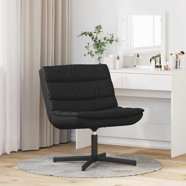 VidaXL Forgószék Fekete 63 x 75 x 76 cm Fényes PU
