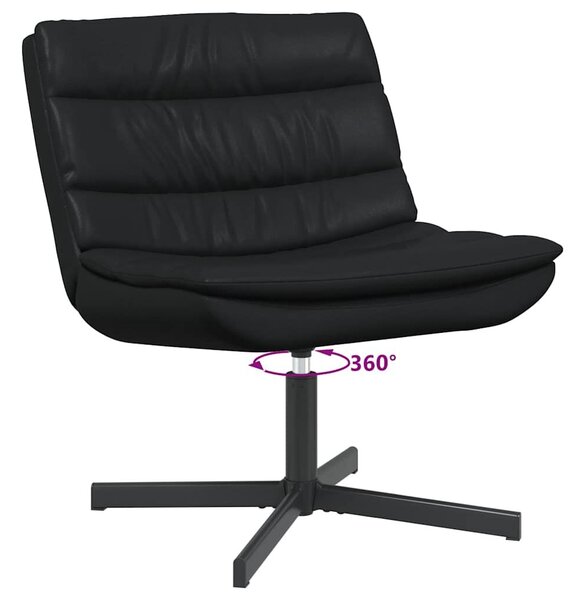 VidaXL Forgószék Fekete 63 x 75 x 76 cm Fényes PU