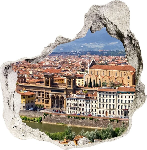 3d-s lyuk vizuális effektusok matrica Firenze olaszország