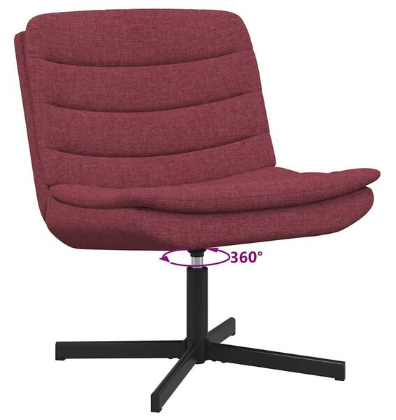 VidaXL Forgószék Bordó 63 x 75 x 76 cm szövet