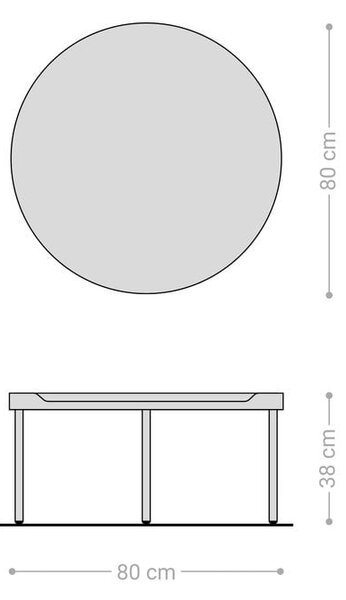 DELIFE Dohányzóasztal Torell 80x80 cm kerámia Laminam®Noir Desir barna fémkeret titán effekt felület