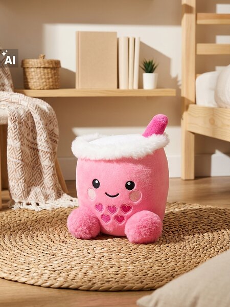 Sinsay - Plüss Bubble Tea - élénkpink