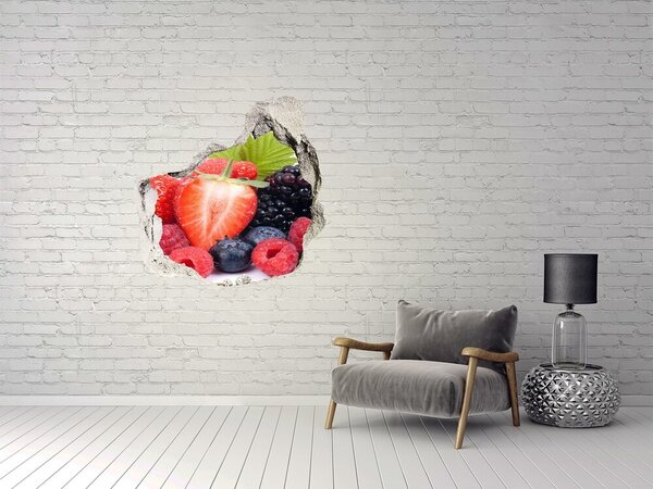 3d-s lyuk vizuális effektusok matrica Erdei gyümölcsök