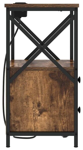 VidaXL Éjjeliszekrény 2 pcs Füstölt tölgy 40 x 31 x 60 cm Faanyag