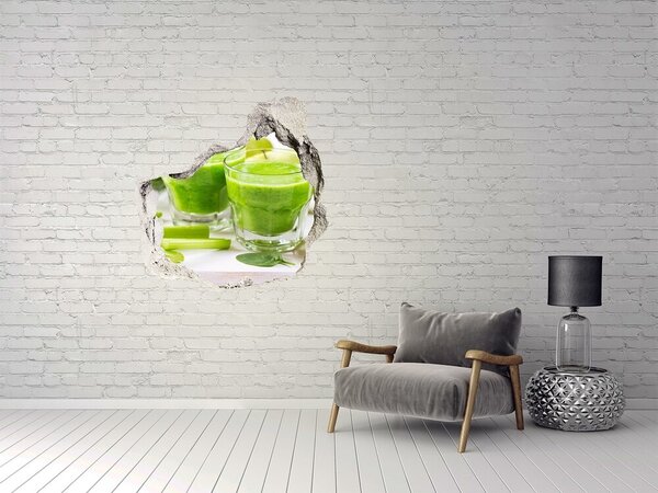 3d-s lyuk vizuális effektusok matrica Zöld koktél