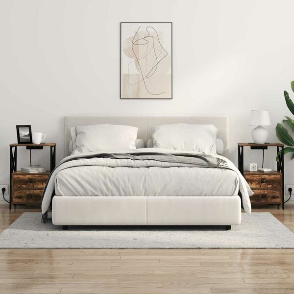 VidaXL Éjjeliszekrény 2 pcs Füstölt tölgy 40 x 31 x 60 cm Faanyag