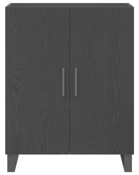 VidaXL Magasfiú 2 db Fekete tölgy 69,5 x 34 x 180 cm
