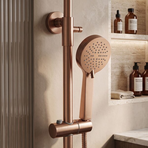 Zuhanyszett Termosztátos Rea Parot Light Brush Copper